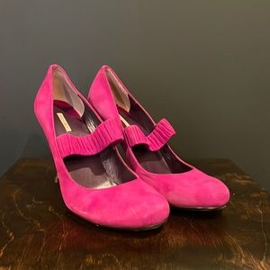 Max Studio Elastic Strap Mary Jane Stilettos